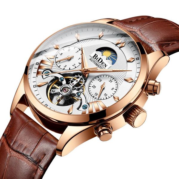 wristwatches biden original design watch men's double flywheel automatic mechanical fashion casual business clock, Slivery;brown
wristwatches biden original design watch men's double flywheel automatic mechanical fashion casual business clock, Slivery;brown