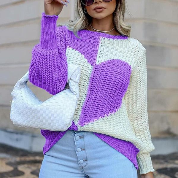 women's sweaters elegant ladies slim o neck love printed sweater patchwork fall winter knitted long sleeves casual loose, White;black
women's sweaters elegant ladies slim o neck love printed sweater patchwork fall winter knitted long sleeves casual loose, White;black