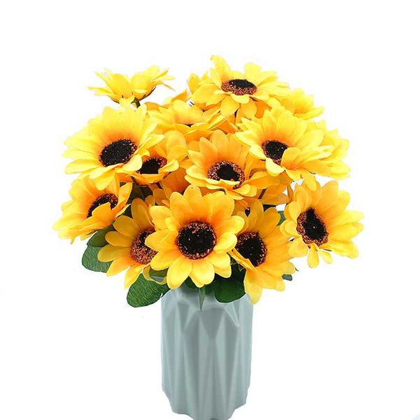 decorative flowers & wreaths sunflower artificial flower 30cm 7 heads silk fake bouquet decoration for home wedding table window
decorative flowers & wreaths sunflower artificial flower 30cm 7 heads silk fake bouquet decoration for home wedding table window