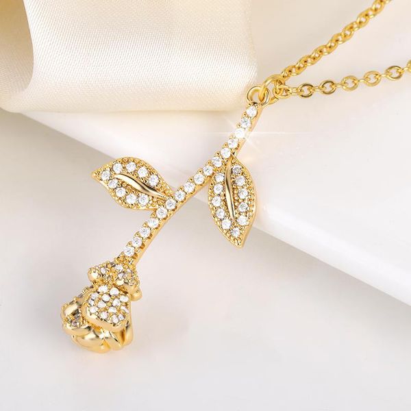 pendant necklaces fashion necklace for women vintage glisten zircon rose flower stainless steel 3 colors couple pendants jewelry valentine g, Silver
pendant necklaces fashion necklace for women vintage glisten zircon rose flower stainless steel 3 colors couple pendants jewelry valentine g, Silver