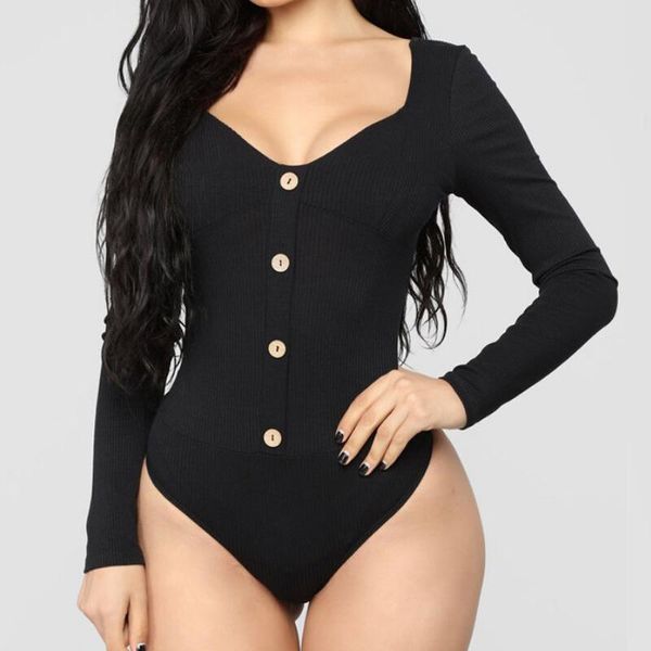 women's jumpsuits & rompers bodysuits womens long sleeve v neck button slim skinny short shirts jumpsuit, Black;white
women's jumpsuits & rompers bodysuits womens long sleeve v neck button slim skinny short shirts jumpsuit, Black;white