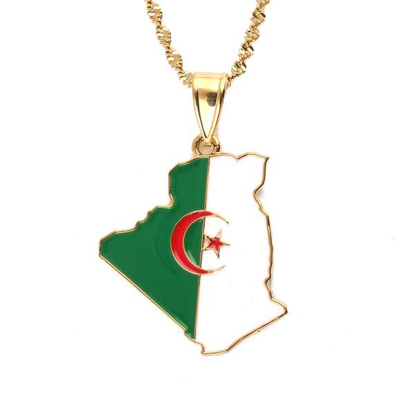 algeria map pendant necklace chains gold color jewelry algerians women girl african jewelry, Silver
algeria map pendant necklace chains gold color jewelry algerians women girl african jewelry, Silver