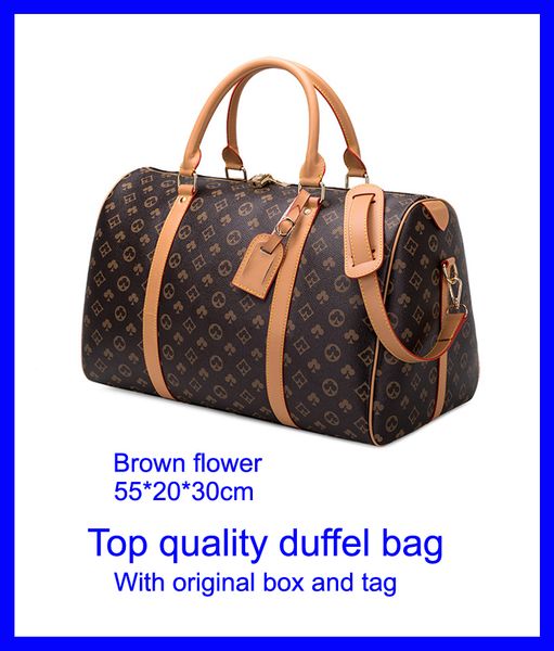 fashion designer mens duffel bags 5a+ quality women travel luggage duffle bag brown flower handbag large capacity sport size 55cm with orang 
fashion designer mens duffel bags 5a+ quality women travel luggage duffle bag brown flower handbag large capacity sport size 55cm with orang