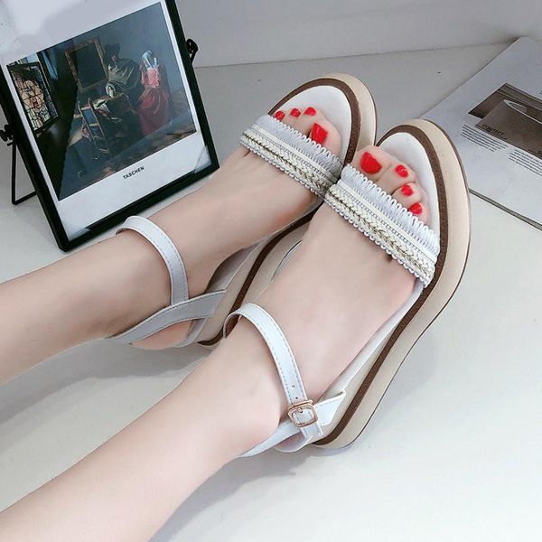 women summer sandals fashion wedges shoes 2021 sandal non-slip platform 5cm heel buckle casual, Black
women summer sandals fashion wedges shoes 2021 sandal non-slip platform 5cm heel buckle casual, Black