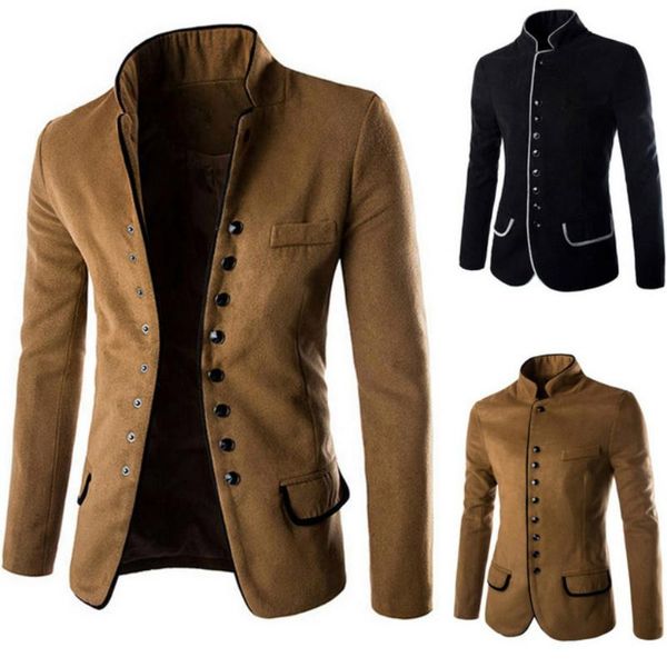 men's suits & blazers jackets for men winter coat collar fashion casual suit jacket british latest black autumn, White;black
men's suits & blazers jackets for men winter coat collar fashion casual suit jacket british latest black autumn, White;black
