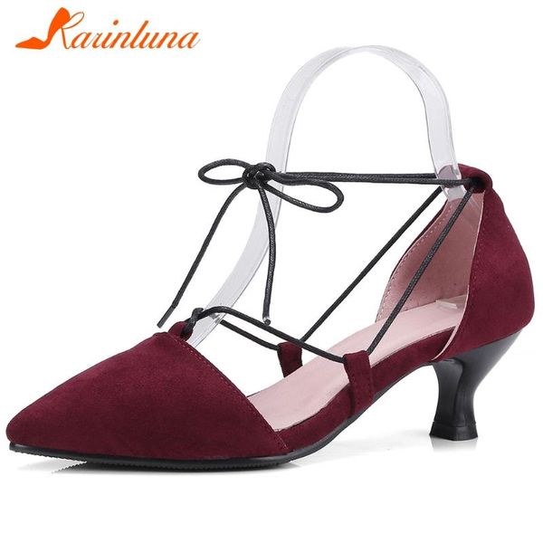 dress shoes karin elegant lady party casual office wedding pumps pointed toe cross tied low heel flock women spring woman, Black
dress shoes karin elegant lady party casual office wedding pumps pointed toe cross tied low heel flock women spring woman, Black