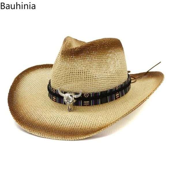 cloches summer men women retro western cowboy riding hat leather belt wide brim straw sun visor sombrero
cloches summer men women retro western cowboy riding hat leather belt wide brim straw sun visor sombrero