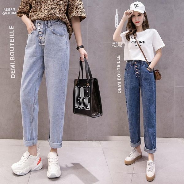 women's jeans 2021 high waist mom with opening woman boyfriend wash cropped denim pants for women, Blue
women's jeans 2021 high waist mom with opening woman boyfriend wash cropped denim pants for women, Blue
