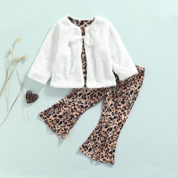 clothing sets 2-7years baby girl set winter long sleeve fur coat + leopard flare pants suit, White
clothing sets 2-7years baby girl set winter long sleeve fur coat + leopard flare pants suit, White