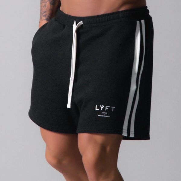 men's summer cotton running shorts sports jogging fitness gym training quick-drying male body-building, White;black
men's summer cotton running shorts sports jogging fitness gym training quick-drying male body-building, White;black