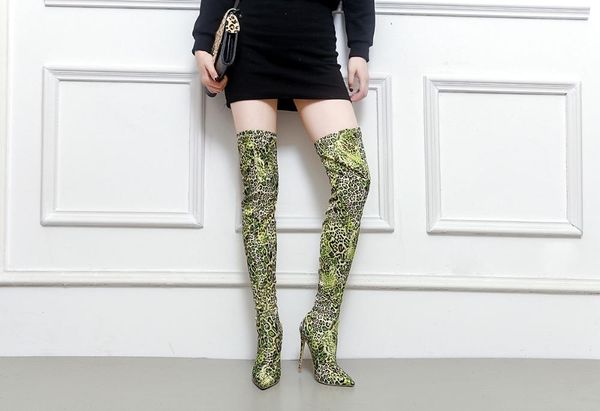 boots arqa green leopard female over-the-knee autumn and winter warm short plush high-heeled pointed elastic long boot, Black
boots arqa green leopard female over-the-knee autumn and winter warm short plush high-heeled pointed elastic long boot, Black
