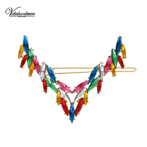 hair clips & barrettes vodeshanliwen multicolor crystal for women fashion bohemia zinc alloy big wedding accessories, Golden;silver
hair clips & barrettes vodeshanliwen multicolor crystal for women fashion bohemia zinc alloy big wedding accessories, Golden;silver