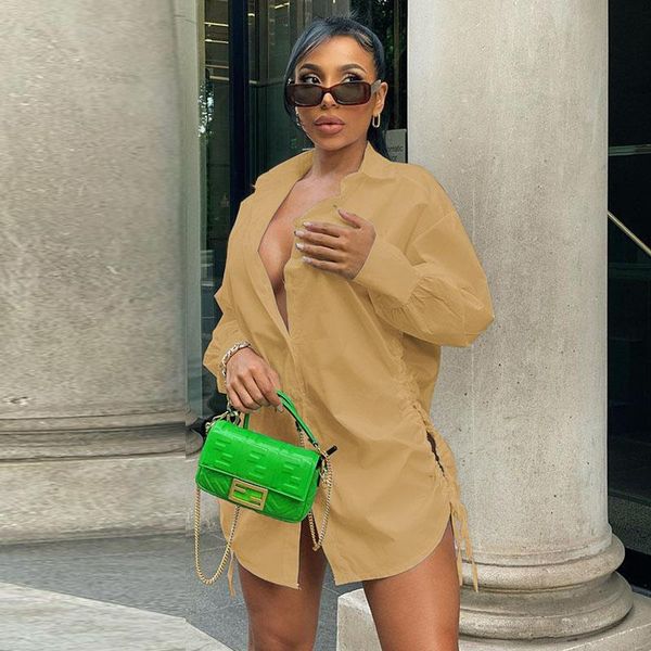 casual dresses aesthetic long sleeve mini y2k outfits fall 2021 womens fashion shirring clothes club party shirt dress, Black;gray
casual dresses aesthetic long sleeve mini y2k outfits fall 2021 womens fashion shirring clothes club party shirt dress, Black;gray