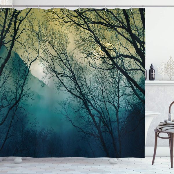 nature shower curtain, surreal morning in the foggy misty forest mountain valley habitat themed himalayan, cloth fabric bathroom
nature shower curtain, surreal morning in the foggy misty forest mountain valley habitat themed himalayan, cloth fabric bathroom
