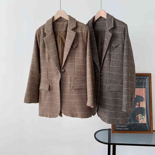 autumn/winter coat korean style ladies one-button herringbone woolen jacket raf9, Black
autumn/winter coat korean style ladies one-button herringbone woolen jacket raf9, Black