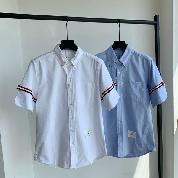 luxury design oxford spinning short women's color woven ribbon couple summer relaxed fashion casual half sleeve shirt a1, White
luxury design oxford spinning short women's color woven ribbon couple summer relaxed fashion casual half sleeve shirt a1, White