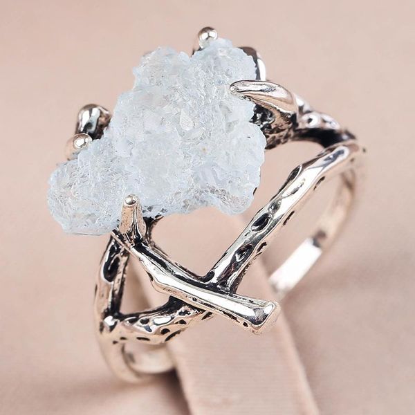 cluster rings antique silver color dead branch 4 claw lake blue stone ring women men punk ethnic jewelry accessories gift, Golden;silver
cluster rings antique silver color dead branch 4 claw lake blue stone ring women men punk ethnic jewelry accessories gift, Golden;silver