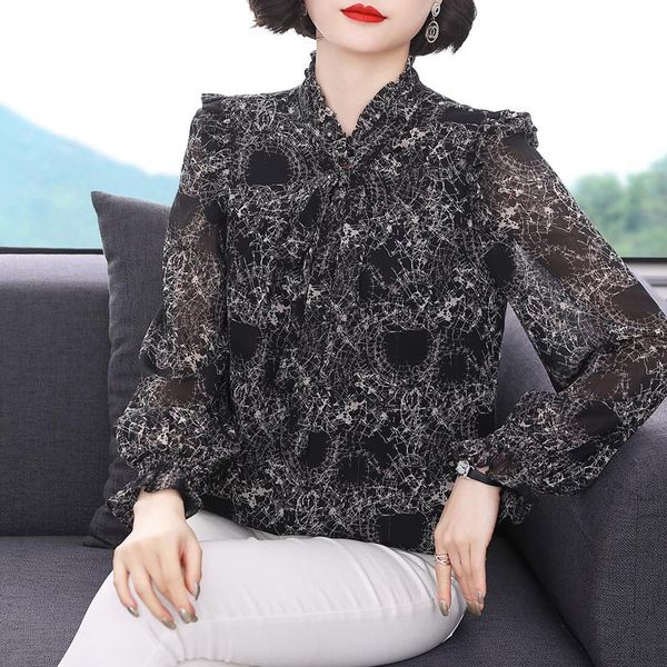 women's blouses & shirts coigarsam blouse women autumn 2021 long sleeve chiffon black blusas womens and, White
women's blouses & shirts coigarsam blouse women autumn 2021 long sleeve chiffon black blusas womens and, White
