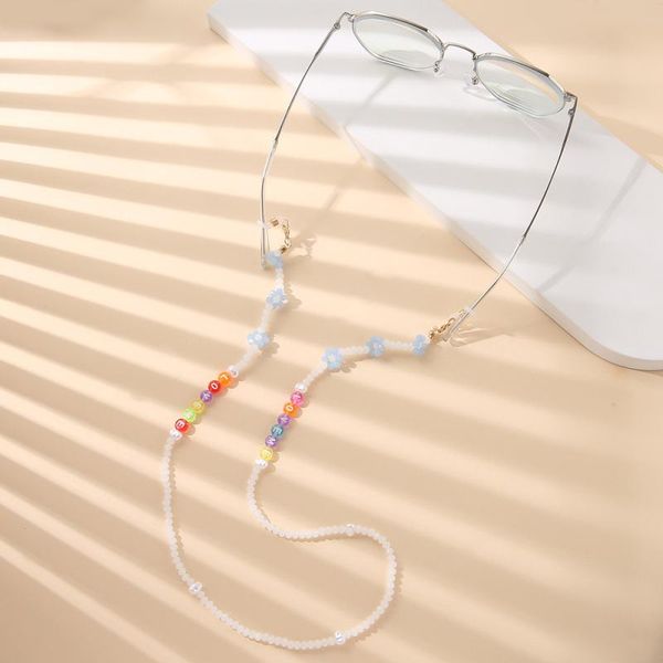 sunglasses frames mask chains sunglass lanyards eyewear accessories anti-drop hanging chain flower color letter glasses temperament necklace, Silver
sunglasses frames mask chains sunglass lanyards eyewear accessories anti-drop hanging chain flower color letter glasses temperament necklace, Silver