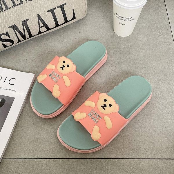 summer bear cartoon women slippers wear-resistant massage bedroom pink cute non-slip slides chausson femme, Black
summer bear cartoon women slippers wear-resistant massage bedroom pink cute non-slip slides chausson femme, Black