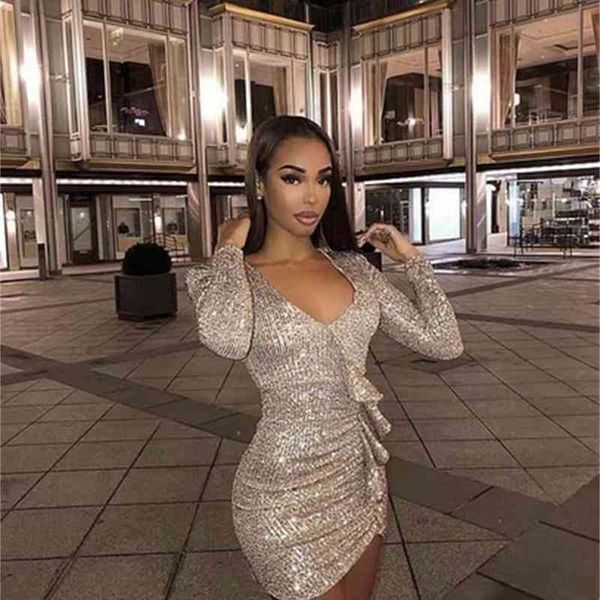dress women's gold spring v-neck long sleeve sequined celebrity night club party dress, Black;gray
dress women's gold spring v-neck long sleeve sequined celebrity night club party dress, Black;gray