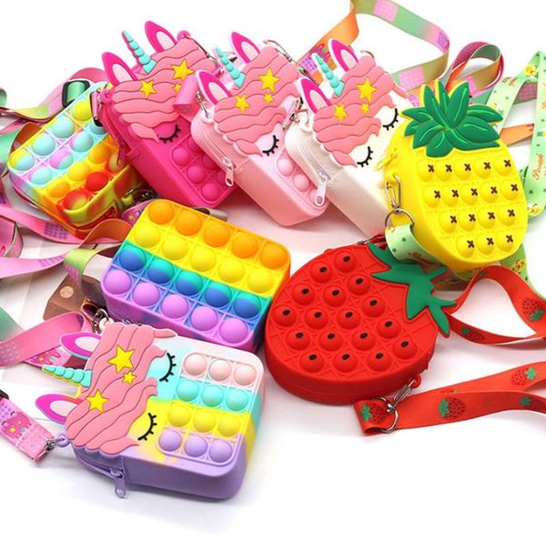 party fidget toys sensory fashion bag kid push bubble rainbow anti stress educational children and adults decompression toy
party fidget toys sensory fashion bag kid push bubble rainbow anti stress educational children and adults decompression toy