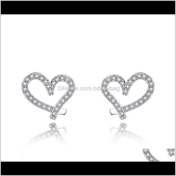 stud jewelry drop delivery 2021 est designer love heart with crystal 18k gold plated earings shining diamond for women white zircon earrings, Golden;silver
stud jewelry drop delivery 2021 est designer love heart with crystal 18k gold plated earings shining diamond for women white zircon earrings, Golden;silver