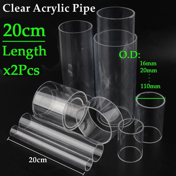 watering equipments 2pcs 20cm length o.d16-110mm high transparent acrylic pipe plexiglass tube diy aquarium fish tank clear glass industry
watering equipments 2pcs 20cm length o.d16-110mm high transparent acrylic pipe plexiglass tube diy aquarium fish tank clear glass industry