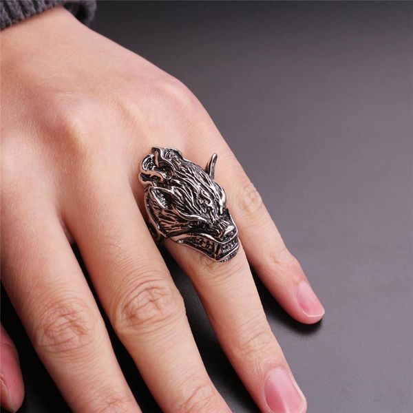 hiphop punk men stainless steel ring retro wolf snake lion skeleton devil male rings jewelry anel masculino vintage steampunk cluster, Golden;silver
hiphop punk men stainless steel ring retro wolf snake lion skeleton devil male rings jewelry anel masculino vintage steampunk cluster, Golden;silver