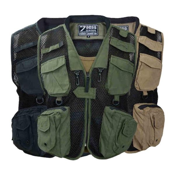 men's vests multi-pocket vest male loose and breathable outdoor leisure pojournalist tooling functional wind waistcoat, Black;white
men's vests multi-pocket vest male loose and breathable outdoor leisure pojournalist tooling functional wind waistcoat, Black;white