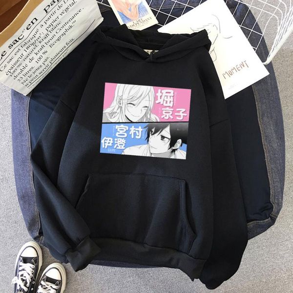women's hoodies & sweatshirts pure cotton anime print hoodie women horimiya hori san to miyamura kun street kawaii sweatshirt spring, Black
women's hoodies & sweatshirts pure cotton anime print hoodie women horimiya hori san to miyamura kun street kawaii sweatshirt spring, Black