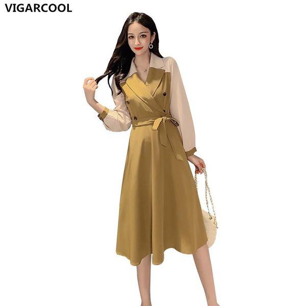 casual dresses french temperament goddess fan mid-length dress female autumn 2021 slim stitching long-sleeved retro elegant, Black;gray
casual dresses french temperament goddess fan mid-length dress female autumn 2021 slim stitching long-sleeved retro elegant, Black;gray