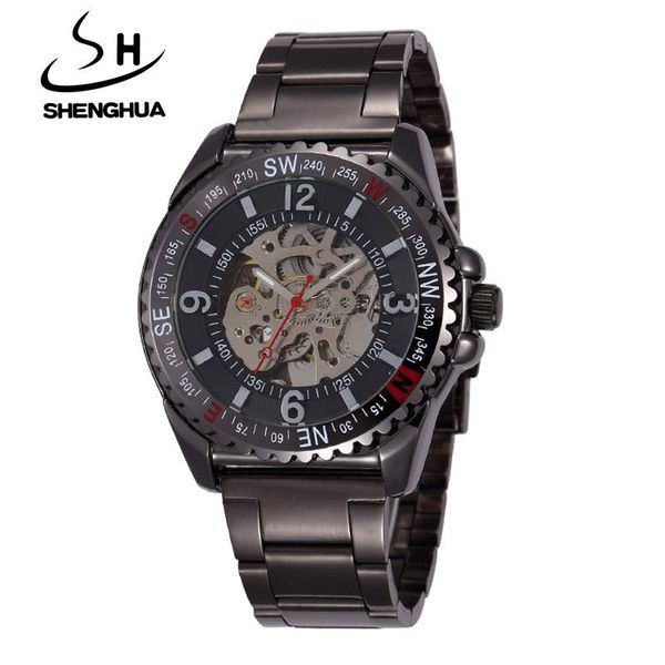 men watches seampunk black skeleton automatic self wind mechanical sports relogio masculino wristwatches, Slivery;brown
men watches seampunk black skeleton automatic self wind mechanical sports relogio masculino wristwatches, Slivery;brown