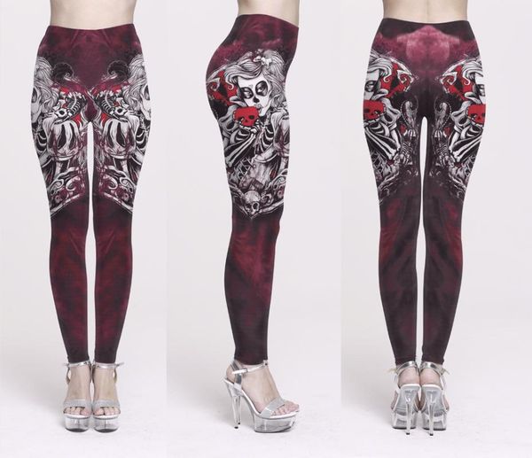 women's leggings sell skull skull&flower black digital print trousers 4color woman stretch pants plus size
women's leggings sell skull skull&flower black digital print trousers 4color woman stretch pants plus size