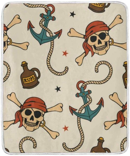 Bed Blanket Throw Blanket,Anchor Pirate Skull Flannel Plush Throw Blanket Cozy Warm Lightweight Blankets for Living Room Outdoor
Bed Blanket Throw Blanket,Anchor Pirate Skull Flannel Plush Throw Blanket Cozy Warm Lightweight Blankets for Living Room Outdoor