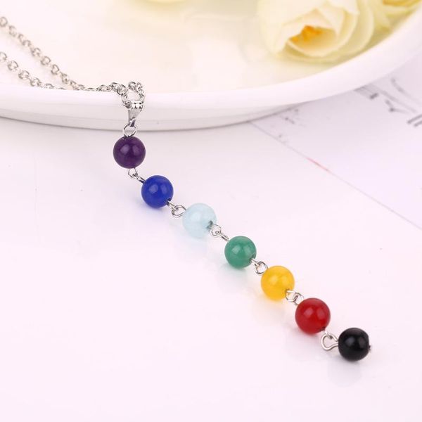 chakra stones reiki healing necklaces natural stone yoga necklace for women 7 pendant balancing, Silver
chakra stones reiki healing necklaces natural stone yoga necklace for women 7 pendant balancing, Silver