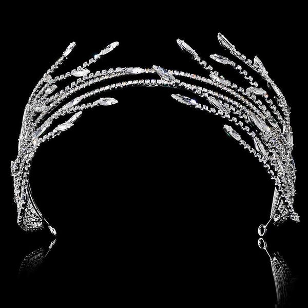 branch shape women elegant luxury bridal tiaras crystal bride headband ladies wedding hair jewelry, Silver
branch shape women elegant luxury bridal tiaras crystal bride headband ladies wedding hair jewelry, Silver