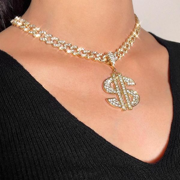 chains flatfoosie big dollar sign crystal pendant necklace for women iced out paved rhinestones cuban link chain men jewelry, Silver
chains flatfoosie big dollar sign crystal pendant necklace for women iced out paved rhinestones cuban link chain men jewelry, Silver