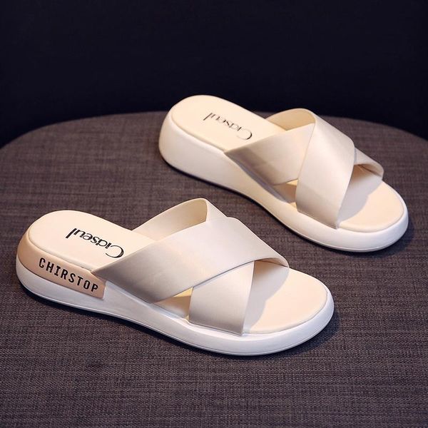 slippers women's flip flops 2021 summer the fashion round head comfortable open toe sandals solid color casual platform shoes, Black
slippers women's flip flops 2021 summer the fashion round head comfortable open toe sandals solid color casual platform shoes, Black