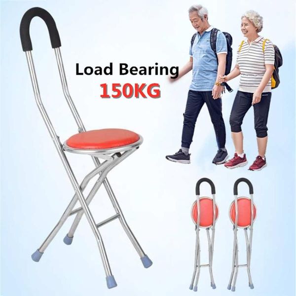 trekking poles 2 in 1 foldable elderly care walking cane stick chair four legs up to 150 kg adjustable stool seat portable crutch
trekking poles 2 in 1 foldable elderly care walking cane stick chair four legs up to 150 kg adjustable stool seat portable crutch