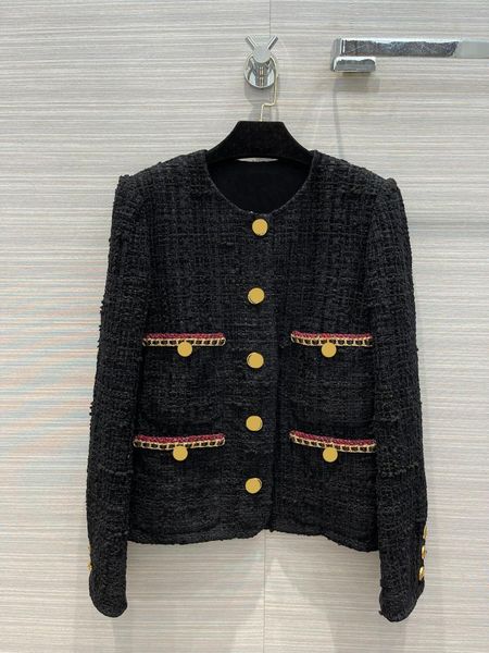 women's jackets black tweed jacket for women fashion four pockets high-end brand 3d cut o-neck slim lady autumn 2021, Black;brown
women's jackets black tweed jacket for women fashion four pockets high-end brand 3d cut o-neck slim lady autumn 2021, Black;brown