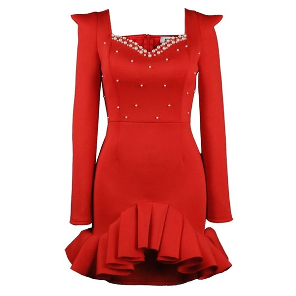 christmas red party dress for women ruffles patchwork with bead long sleeve bodycon celebrity birthday occasion fall est 210527, Black;gray
christmas red party dress for women ruffles patchwork with bead long sleeve bodycon celebrity birthday occasion fall est 210527, Black;gray