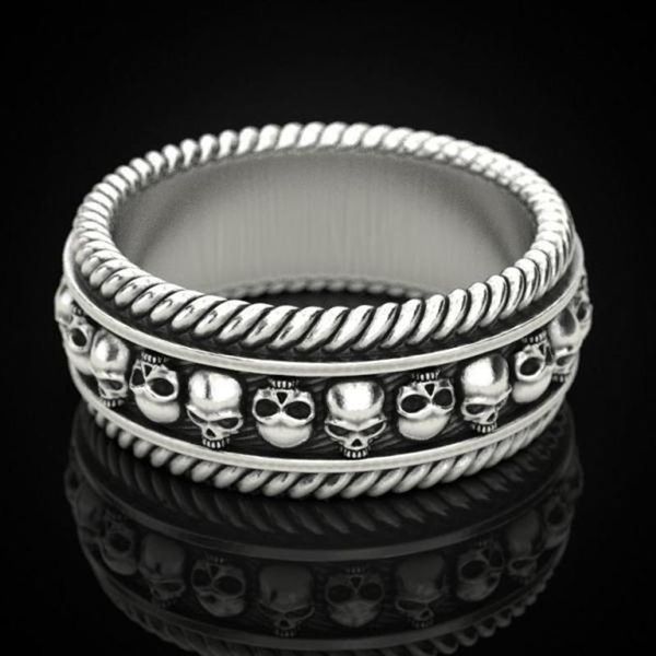 wedding rings fashion bright punk skull for women men jewelry gothic biker party gifts rope knot skeleton ring male accessories, Slivery;golden
wedding rings fashion bright punk skull for women men jewelry gothic biker party gifts rope knot skeleton ring male accessories, Slivery;golden