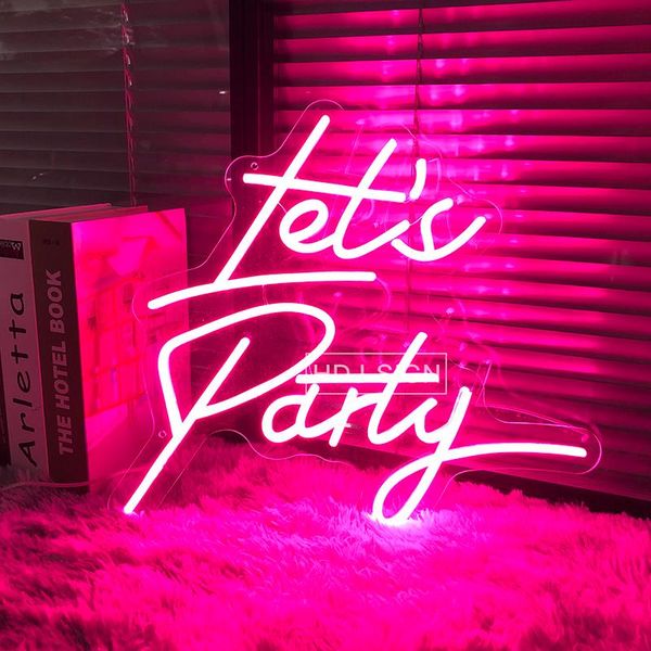 other lighting bulbs & tubes let's party custom neon sign wall decor for family birthday xmas bar cafe store restaurant club
other lighting bulbs & tubes let's party custom neon sign wall decor for family birthday xmas bar cafe store restaurant club