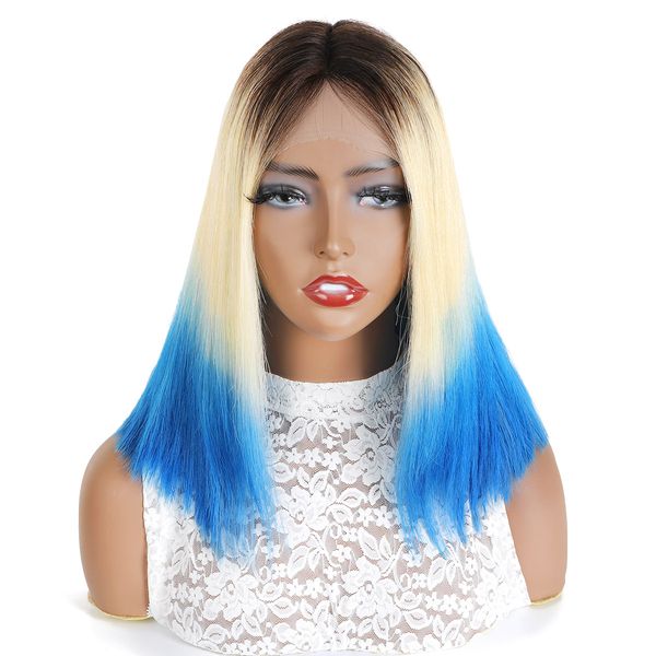 ishow transparent 13x1 t lace part human hair wigs 14inch brazilian straight short ombre bob wig 613 blonde blue red for women all ages, Black;brown
ishow transparent 13x1 t lace part human hair wigs 14inch brazilian straight short ombre bob wig 613 blonde blue red for women all ages, Black;brown