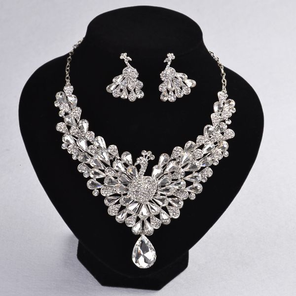 jewelry set bride's white necklace earrings two piece suit korean ear clip rhinestone chain wedding performance accessories, Slivery;golden
jewelry set bride's white necklace earrings two piece suit korean ear clip rhinestone chain wedding performance accessories, Slivery;golden