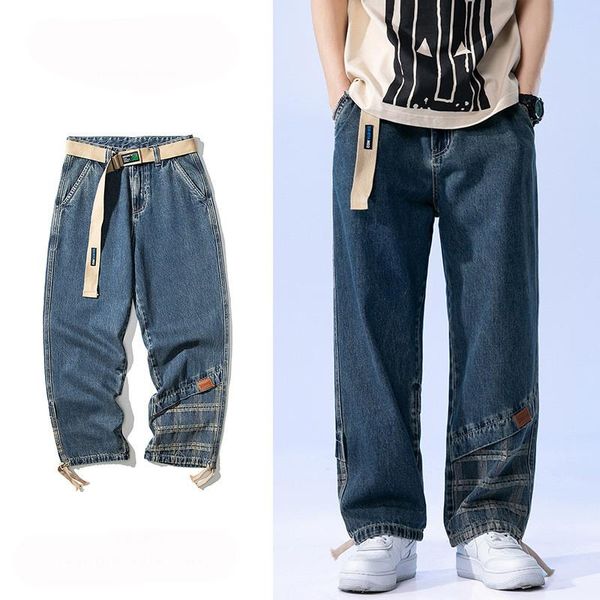 men's fashion baggy hip hop jeans loose fit skateboard denim trousers for male spring autumn arrival, Blue
men's fashion baggy hip hop jeans loose fit skateboard denim trousers for male spring autumn arrival, Blue