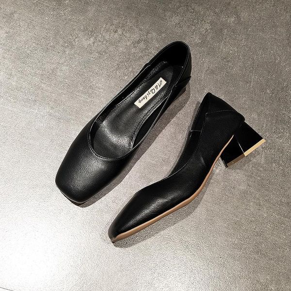 dress shoes eoeodoit 5 cm chunky heels women med heel square toe fashion leather pumps slip on office lady work fold, Black
dress shoes eoeodoit 5 cm chunky heels women med heel square toe fashion leather pumps slip on office lady work fold, Black