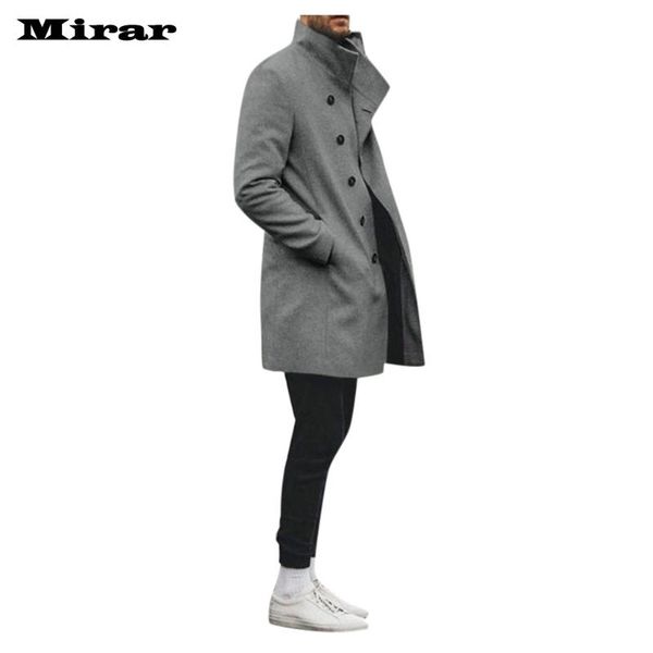 men's trench coats winter fashion solid color slim long single-breasted woolen coat, Tan;black
men's trench coats winter fashion solid color slim long single-breasted woolen coat, Tan;black