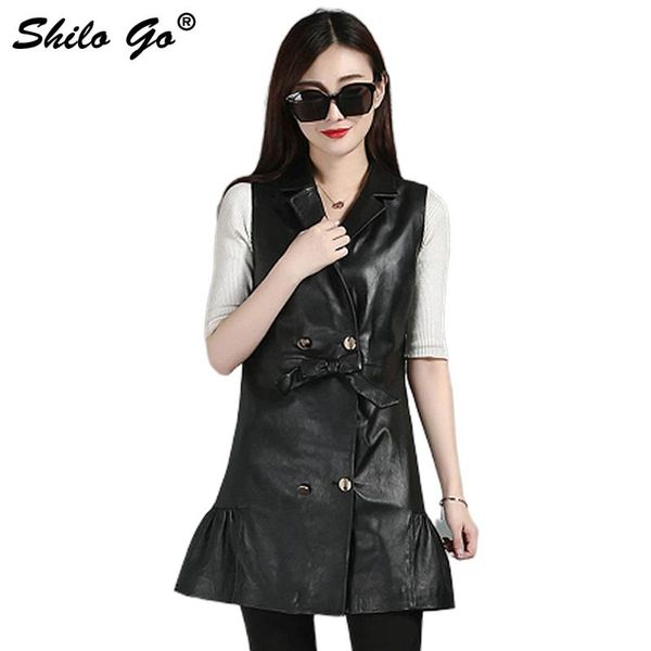 women's vests shilo go leather vest womens autumn fashion sheepskin genuine ol long lapel double breasted bow belt trumpet skirt, Black;white
women's vests shilo go leather vest womens autumn fashion sheepskin genuine ol long lapel double breasted bow belt trumpet skirt, Black;white